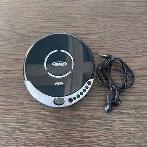 Jensen CD-60R Personal CD Player - 60 Second Anti-Skip - FM Radio (Silver/Black)